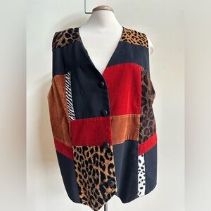 Women’s animal print vest